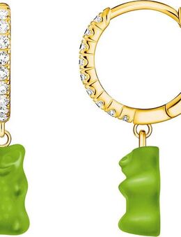 THOMAS SABO Single-Creole THOMAS SABO x HARIBO Schmuck: Einzel-Creole mit Goldbär, mit Kristallglas, Zirkonia (synth)