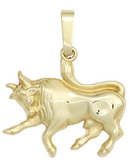 JOBO Sternzeichenanhänger Sternzeichen Stier, 333 Gold