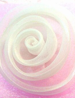 Stoffblume - Blume aus Stoff weiß - mit Krokodilsklemme - Haarschmuck Hochzeit - neu - Biebesheim (Rhein)