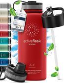 BeMaxx Trinkflasche Edelstahl ACTIVE FLASK rot 950ml in 63322