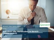 Praktikant oder Werkstudent im Bereich Finance (m/w/d) - Jena