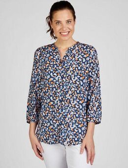 Rabe Langarmbluse mit farbenfrohem Muster
