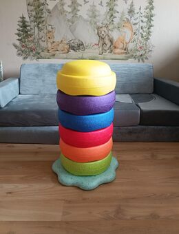 Balancier- und Stapelsteine mit Balanceboard - Set 2 - Garbsen
