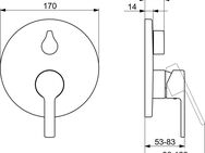 HANSA Brausethermostat HANSARONDA