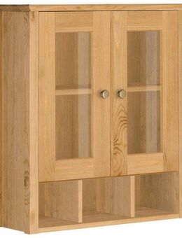 Home affaire Hängeschrank Vili Badezimmerschrank, mit Glastüren, Breite 60 cm, aus Massivholz