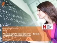 Akademische*r Mitarbeiter*in - Bereich Wissenschaftskommunikation - Offenburg