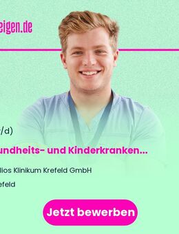 Gesundheits- und Kinderkrankenpfleger Kinderintensivstation (m/w/d) - Krefeld