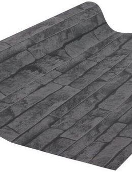 Superfresco Easy Vliestapete Steine/Wand, geprägt, Steinoptik, (1 St), Schwarz - 10m x 52cm