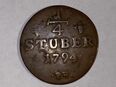 Münze Altdeutschland Herzogtum Jülich-Berg 1/4 Stuber 1794 PR in 03042