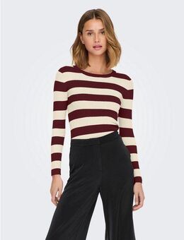 JDY Rundhalspullover JDYPLUM L/S O-NECK PULLOVER KNT NOOS
