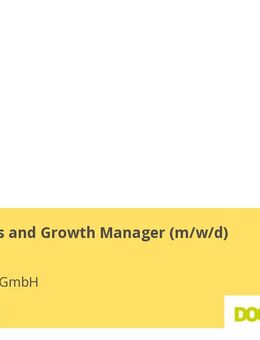 Senior Sales and Growth Manager (m/w/d) - Bamberg