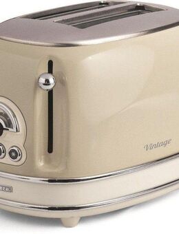 Ariete Toaster Vintage, 2 kurze Schlitze, für 2 Scheiben, 815 W, creme