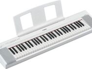 Yamaha Home-Keyboard Piaggero, NP-15WH, weiß, mit 61 Tasten, inklusive Netzteil und Notenhalter