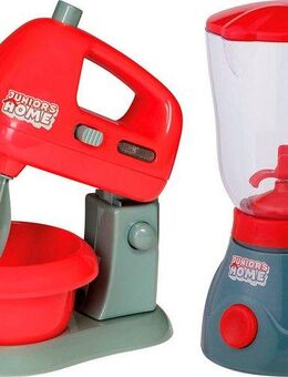 Happy People Kinder-Haushaltsset Standmixer und Mixer mit Topf, mit Licht- und Soundeffekt