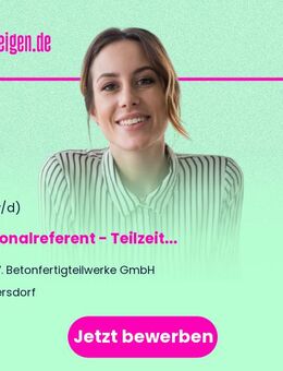 Personalreferent (m/w/d) - Teilzeit - Gersdorf