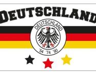 Deutschland Flagge weiß oder schwarz mit 3 Sternen	Größe ca. 150x90cm - Speyer
