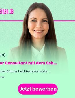 Senior Consultant (m/w/d) mit dem Schwerpunkt Wirtschaftsprüfung, Steuerberatung und in der betriebswirtschaftlichen Beratung in Berlin - Berlin