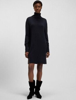 BOSS ORANGE Strickkleid Feringatessa Premium Damenmode Relaxed Fit, mit Schlitzdetails, Turtle Neck