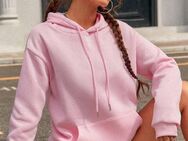 Warmer Damen Hoodie mit Kängurutaschen und hängenden Schultern / pink / Größe L +XL / NEU - Marl (Nordrhein-Westfalen)