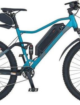 Prophete E-Bike Mountainbike Graveler, 9 Gang Shimano Alivio Schaltwerk, Kettenschaltung, Heckmotor, 499 Wh, Pedelec, Elektrofahrrad für Damen u. Herren, MTB