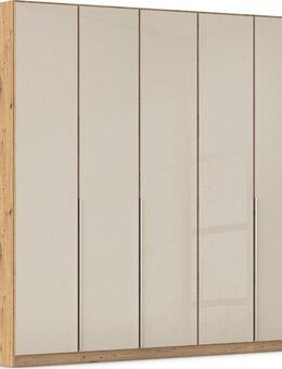rauch Drehtürenschrank Kleiderschrank Kleiderschränke Schrank Garderobe AGORDO mit Glasfront (in zwei Griff-Farben) durchdachte Innenausstattung, in 6 Breiten und 2 Höhen MADE IN GERMANY