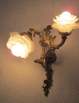 Antike Wandlampe Bronze feuervergoldet aus einem Palais in Paris - Wuppertal