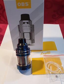 OBS Engine Blau. RTA.. FP. 22€. Top Zustand!! SAMMLUNGSVERKLEINERUNG!! Selbstwickler, Verdampfer, Tank für Akkuträger, E Zigarette, Vape. - Bühl