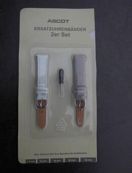 ASCOT Ersatzuhrenbänder 2er Set 14 mm PU-Lederbänder Uhrarmbänder 8,- - Flensburg