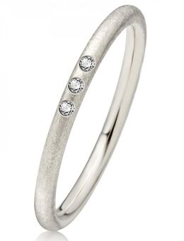 Verlobungsring Weißgold GE660 mit drei Diamanten - Aholming