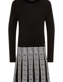 Bruno Banani Strickkleid Strickkleid mit Faltenrock und Jacquardmuster NEUHEIT: BRUNO BANANI für TEENS! Trendiges Strickkleid