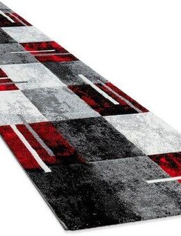 Paco Home Läufer Diamond 663, rechteckig, Höhe: 18 mm, Teppich-Läufer, Kurzflor, Karo Muster, 3D-Design