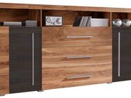 INOSIGN Sideboard Roger,Breite 182cm, stilvolle Schrank, 2 Holztüren 3 Schubladen, Kommode mit viel Stauraum, Einlegeböden verstellbar