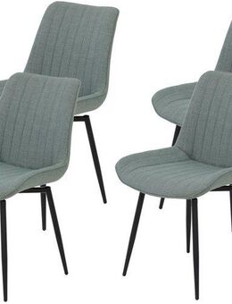 HELA Drehstuhl Vierfußstuhl BERGEN (Set, 4 St), Esszimmerstuhl, XL-Sitzbreite, 360° drehbar