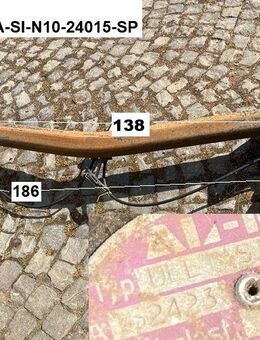 Alko Delta Wohnwagenachse Delta-SI-N10, 1000kg A S2423 40004 (zB Knaus Azur 440 BJ88) gebraucht, ca 186cm (rotes Schild) Sonderpreis (Rost) - Schotten Zentrum