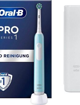 Oral-B Elektrische Zahnbürste PRO Series 1, Aufsteckbürsten: 1 St., Drucksensor