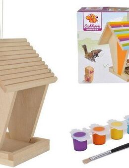 Eichhorn Kreativset Outdoor Futterhaus, (Set), Zum Zusammenbauen und Bemalen, Made in Europe