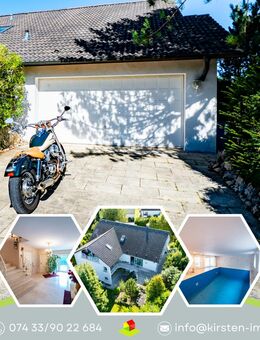 Großzügiges Einfamilienhaus in Massivbauweise mit Wellnessbereich, Indoorpool, Garage und Balkonen! - Rangendingen