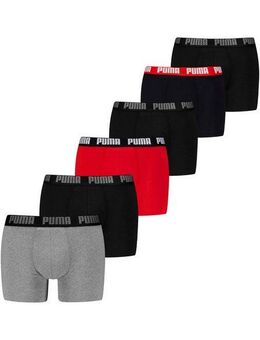 PUMA Boxershorts PUMA MEN EVERYDAY BOXER 6P ECOM (6er Pack) Elastischer Logobund, Stretchmaterial, ohne Eingriff