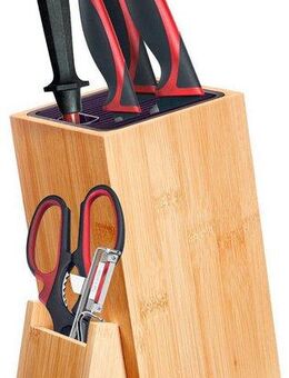 WESTMARK Magnet-Messerblock (1tlg), Bambus, mit herausnehmbaren Einsatz