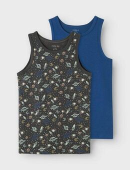 Name It Unterhemd NKMTANK TOP 2P IRON SPACE NOOS (Packung, 2-St)