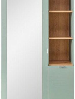 Innostyle Garderobenschrank BARI Garderobenschrank mit Spiegel, BxHxT 78x202x38 cm (1-St) 2 türig, 10 Fächer, Softclose, ABS Kantenschutz, Kleiderstange