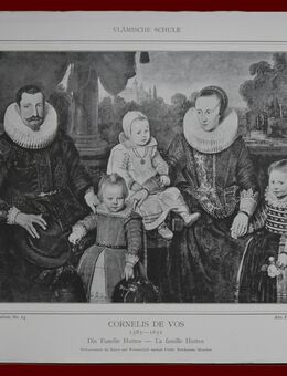 Kunstdruck ; Cornelis de Vos ( 1585 - 1651) , Die Familie Hutten . , Vlämische Schule , Blatt 31cm x 23cm , M400 - Görlitz