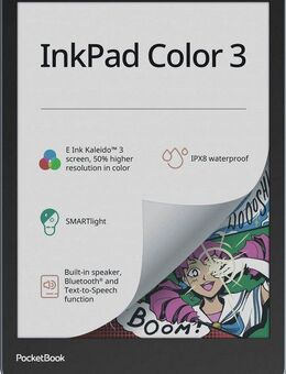PocketBook InkPad Color 3 E-Book (7,8", 32 GB, E-Book Reader mit Lautsprecher und Bluetooth-Schnittstelle)