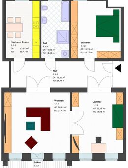 ERSTBEZUG - geräumige 3-Raum Altbauwohnung mit Balkon - Görlitz