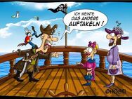 Lustige Postkarte Auftakeln Hösti Maritim Piraten - München