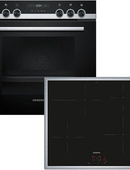 SIEMENS Induktions Herd-Set EQ522IA01, mit Teleskopauszug nachrüstbar, softMove