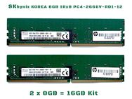 2x 8GB (16GB) Arbeitsspeicher SK Hynix 1Rx8 PC4-2666V-RD1-12 /Kit - Hamburg Hamburg-Nord