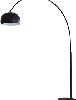 SalesFever Bogenlampe Tinus, Dimmer, ohne Leuchtmittel, mit Dimmschalter, echter Marmorfuß