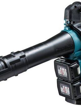 Makita Akku-Laubbläser DUB363PT2V, 65 m/s, 13,4 m3/min, 2 Akkus 18V/5 Ah und Doppel-Schnellladegerät