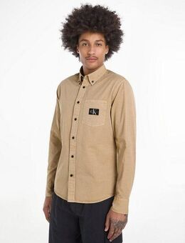 Calvin Klein Jeans Langarmhemd REGULAR SHIRT mit Logopatch